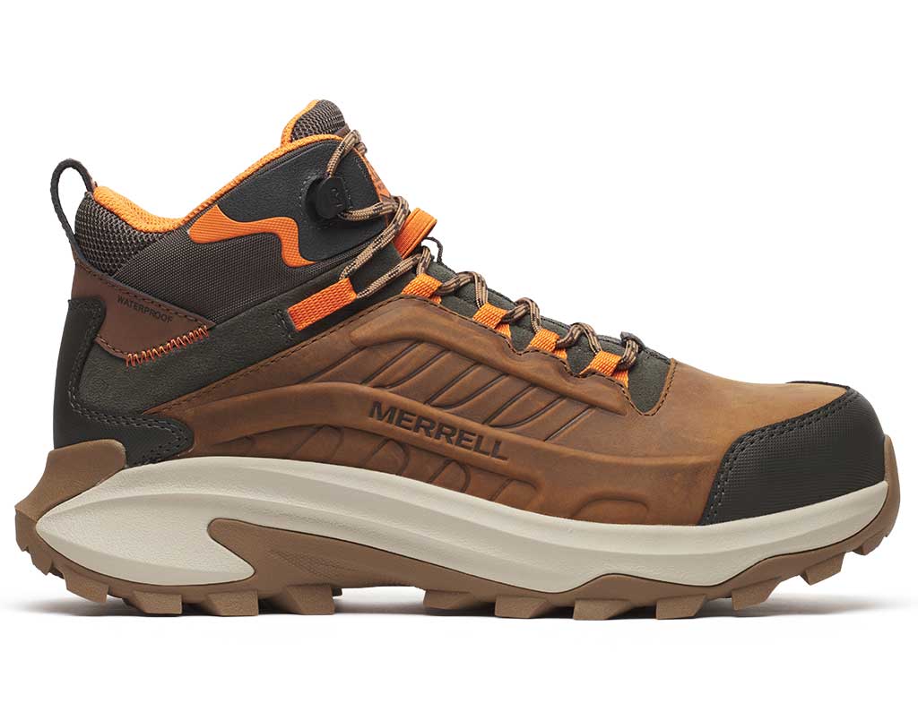 Work Merrell Men's Moab Speed 2 Mid Waterproof Carbon Toe Boot
