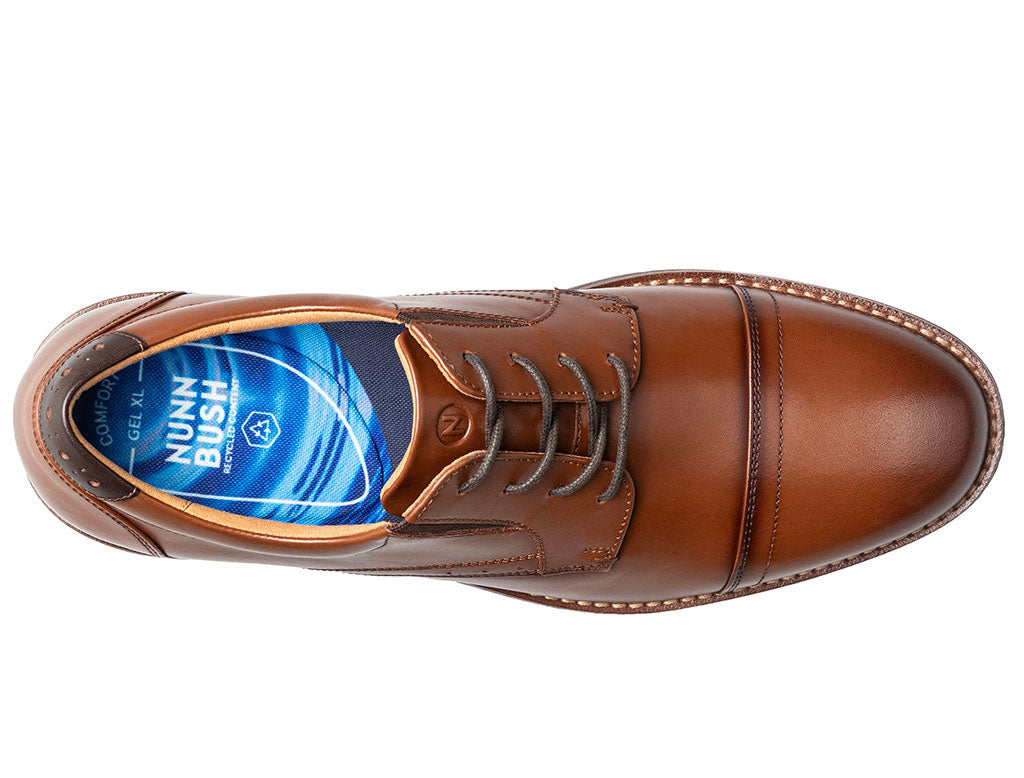 Nunn Bush Men's Fitz Flex Cap Toe Oxford