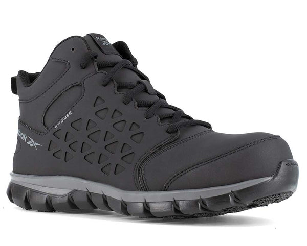 Reebok Work Men's Sublite Cushion CT Mid Black Grey