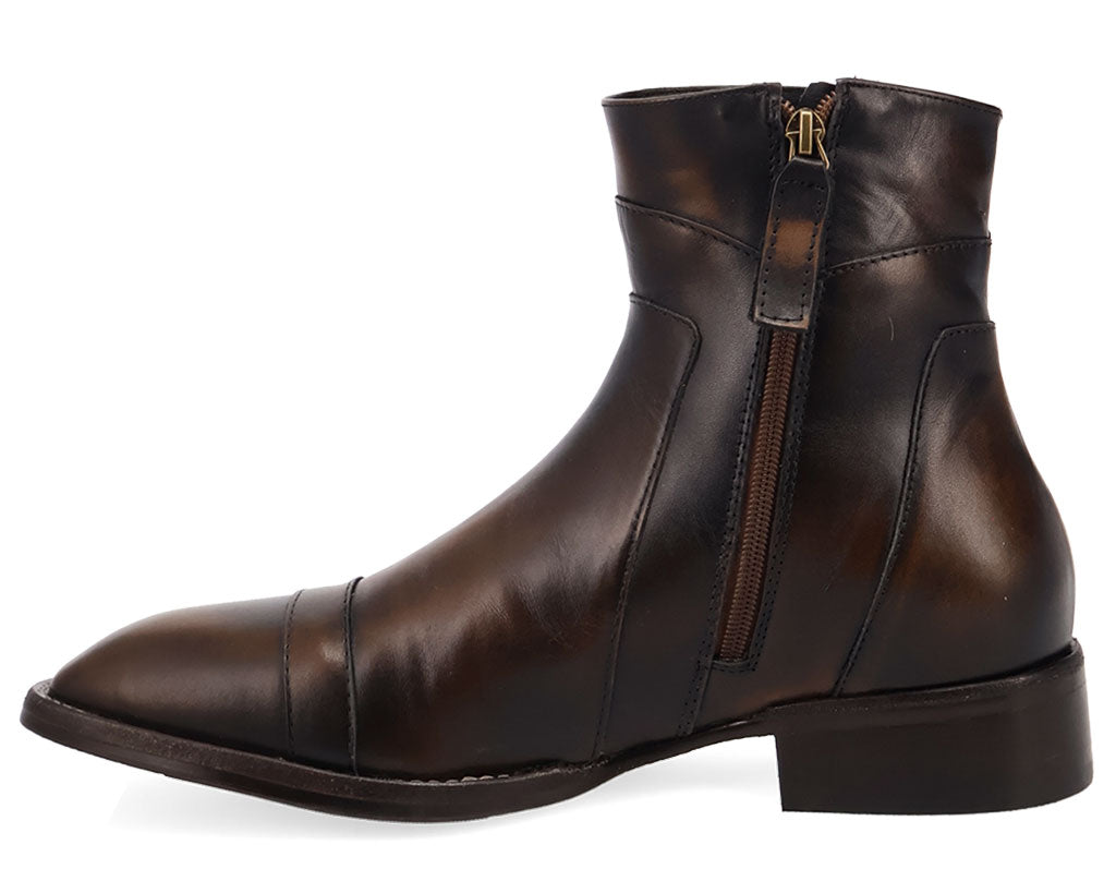 Dingo Men's Lennox Leather Zip Up Boot