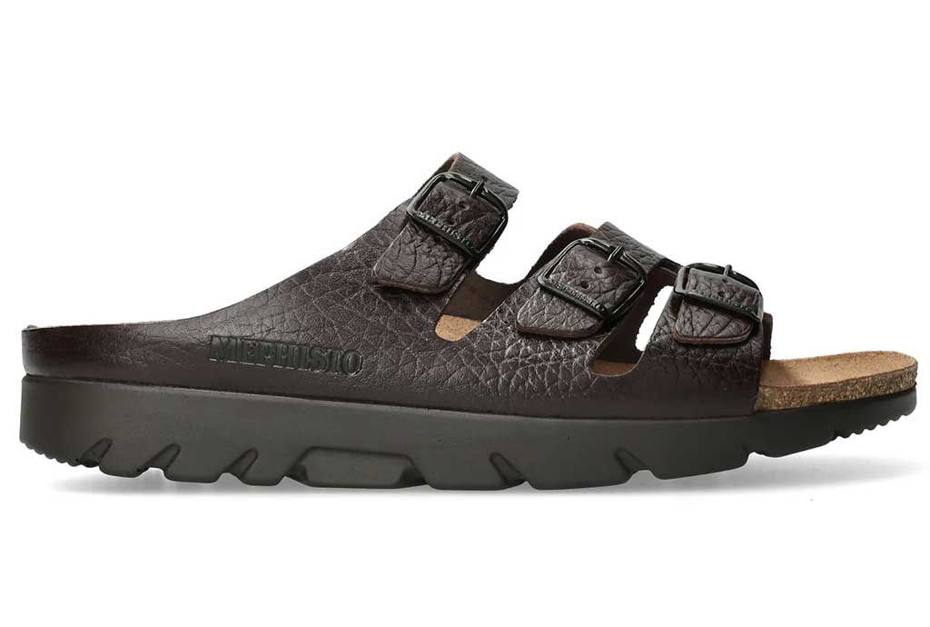 Mephisto Men's Zach 3-Strap Slide Sandal