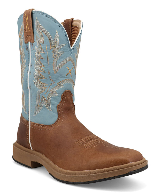 Twisted X Men's 11 Inch UltraLite X Boot Ginger & Sky Blue