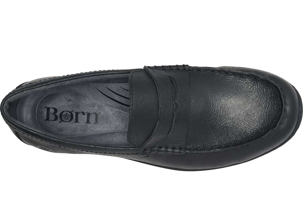 Born Men's Wendell Waterproof Moc Toe Penny Loafer