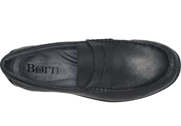 Born Men's Wendell Waterproof Moc Toe Penny Loafer