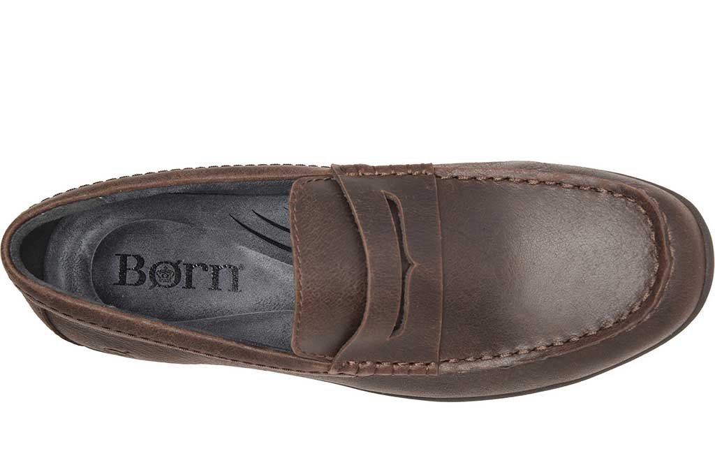 Born Men's Wendell Waterproof Moc Toe Penny Loafer