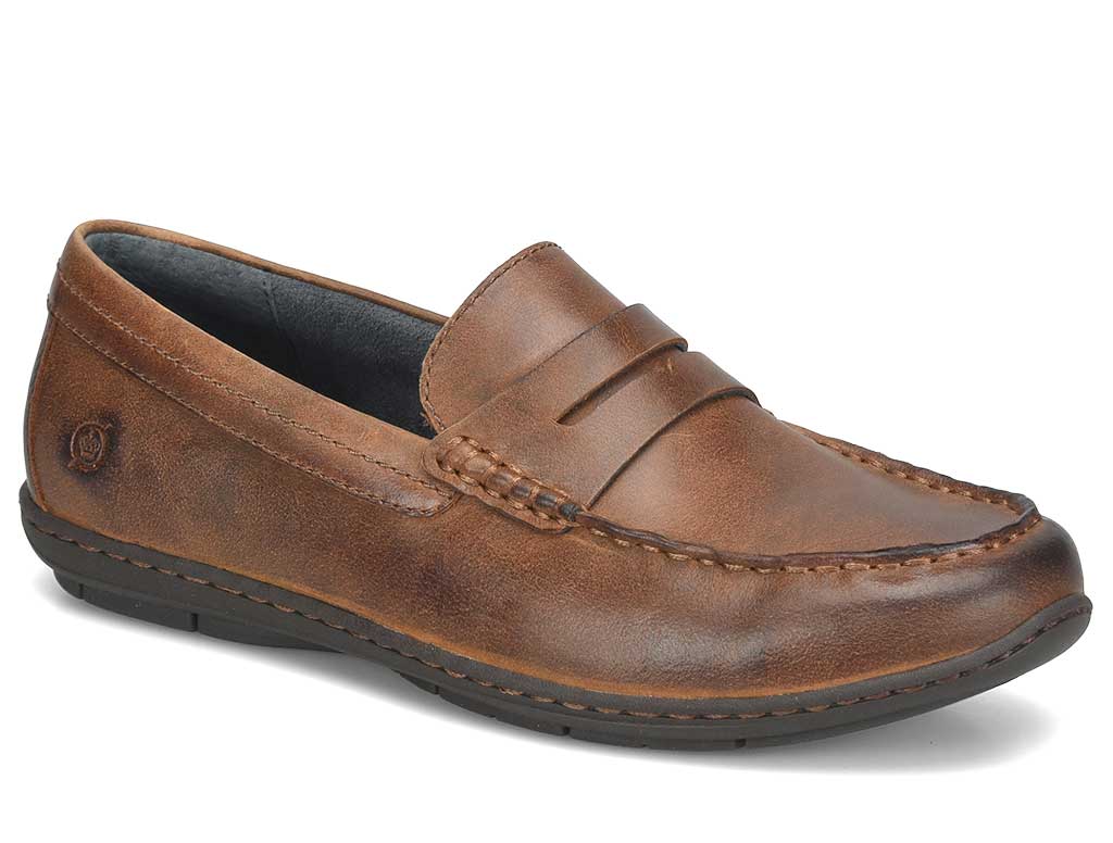 Born Men's Wendell Waterproof Moc Toe Penny Loafer