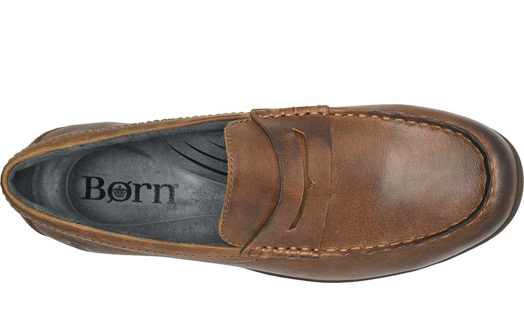 Born Men's Wendell Waterproof Moc Toe Penny Loafer