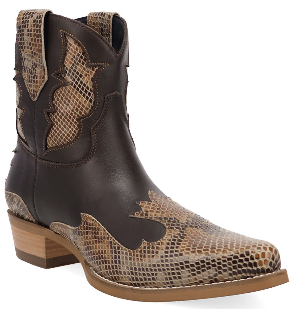 Dingo Men's Serpico Snake Print Leather Boot