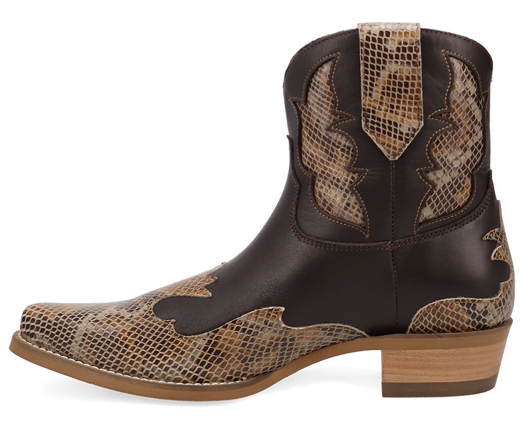 Dingo Men's Serpico Snake Print Leather Boot