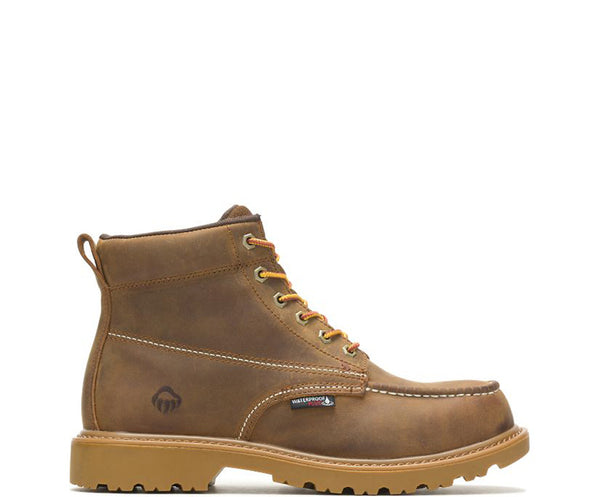 Wolverine Men's Floorhand Moc-Toe 6" WP Work Boot