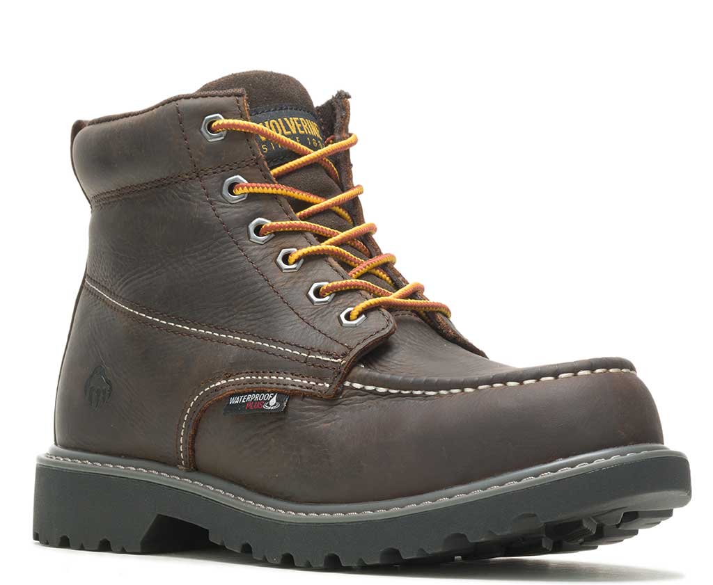 Wolverine Men's Floorhand Moc-Toe 6" ST WP Work Boot