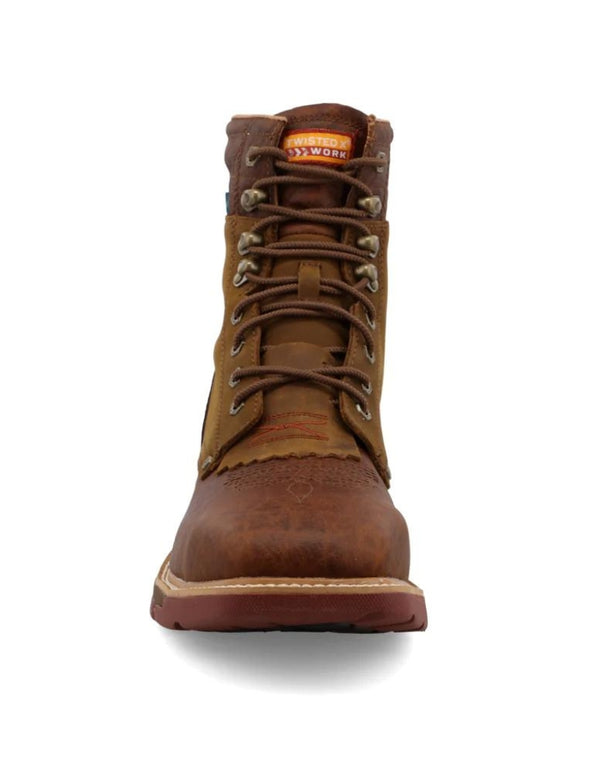 Work Twisted X Men's 8 Inch CellStretch Alloy Toe Molasses Lacer