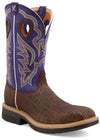 Work Twisted X Men's 12" Western Work Boot Brown & Purple