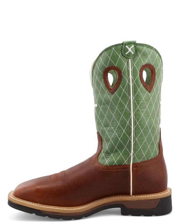 Work Twisted X Men's 12 Inch Steel Toe Western Work MetGuard