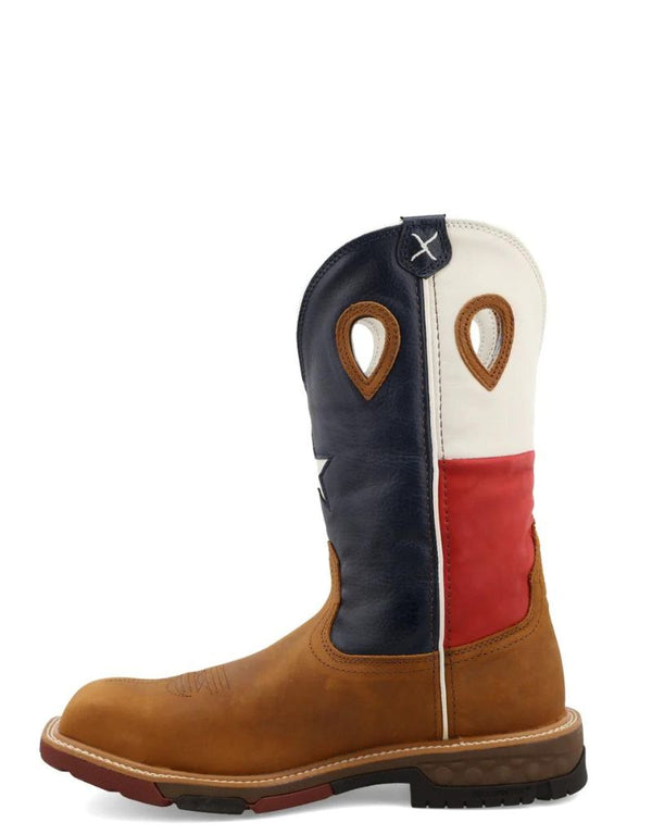 Work Twisted X Men's 12 Inch Nano Composite Safety Toe Western Work Boot