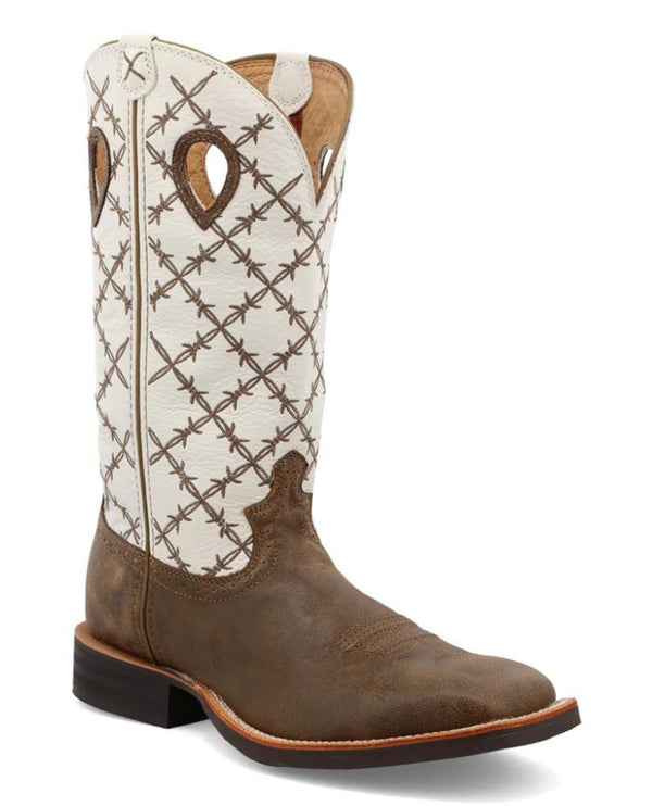 Work Twisted X Men's 14 Inch Ruff Stock Leather Boot