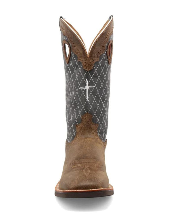 Work Twisted X Men's 14 Inch Ruff Stock Leather Boot