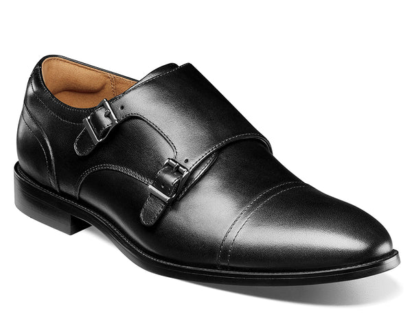 Florsheim Men's Rucci Cap Toe Double Monk Strap Loafer