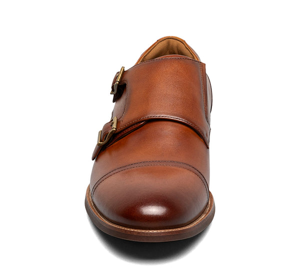 Florsheim Men's Rucci Cap Toe Double Monk Strap Loafer