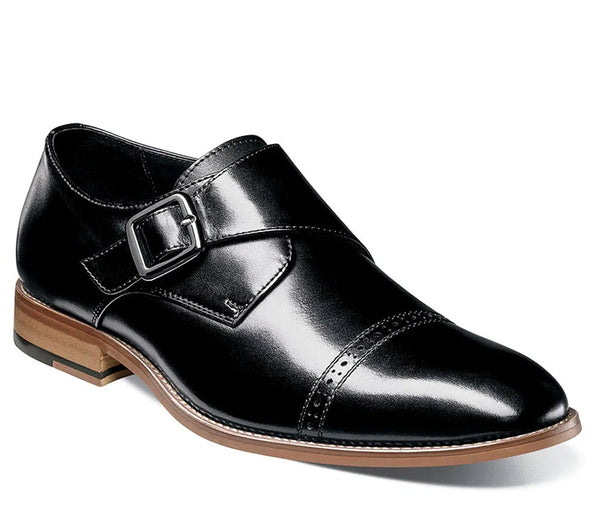 Stacy Adams Men's Desmond Cap Toe Monk Strap