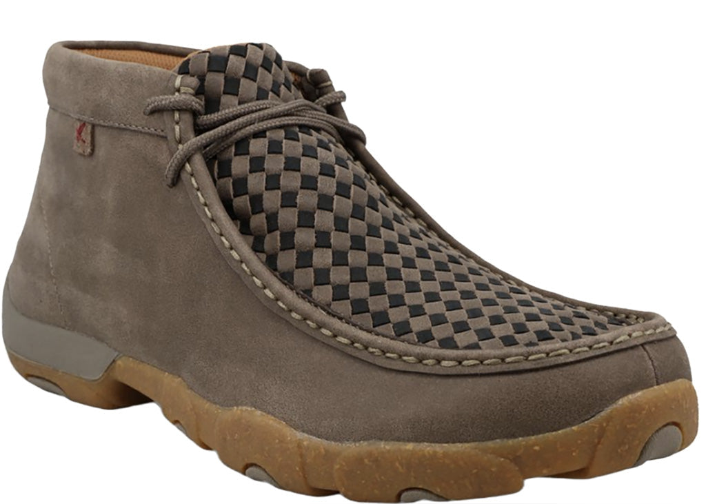 Twisted X Men's Chukka Driving Moc Grey & Grey Elephant – Houser Shoes