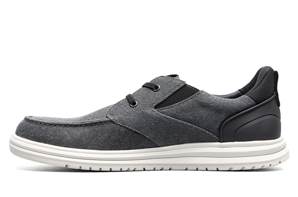 Nunn Bush Men's Brew City EZ Hands Free Canvas Lace Moc Toe Slip-On