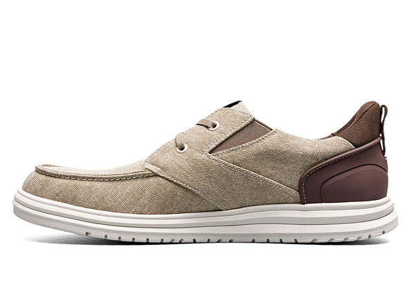 Nunn Bush Men's Brew City EZ Hands Free Canvas Lace Moc Toe Slip-On