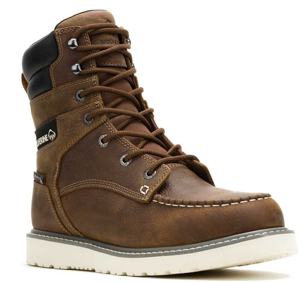 Wolverine Men's Trade Wedge 8 Inch Steel Moc Toe Safety Boot