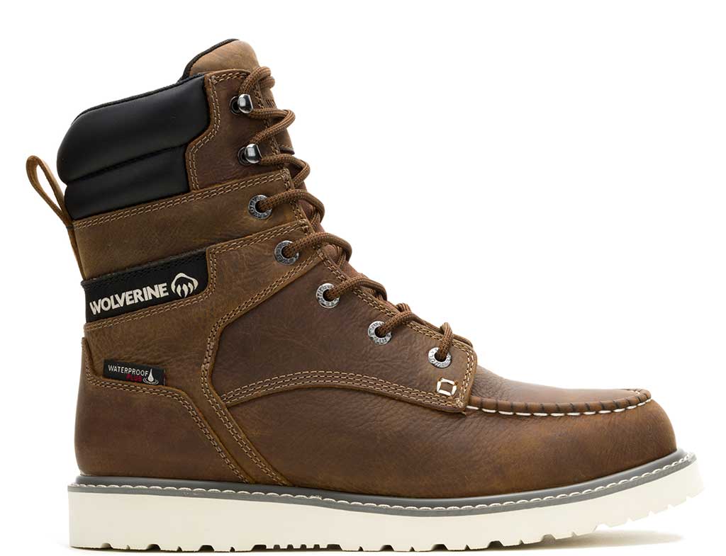 Wolverine Men's Trade Wedge 8 Inch Steel Moc Toe Safety Boot