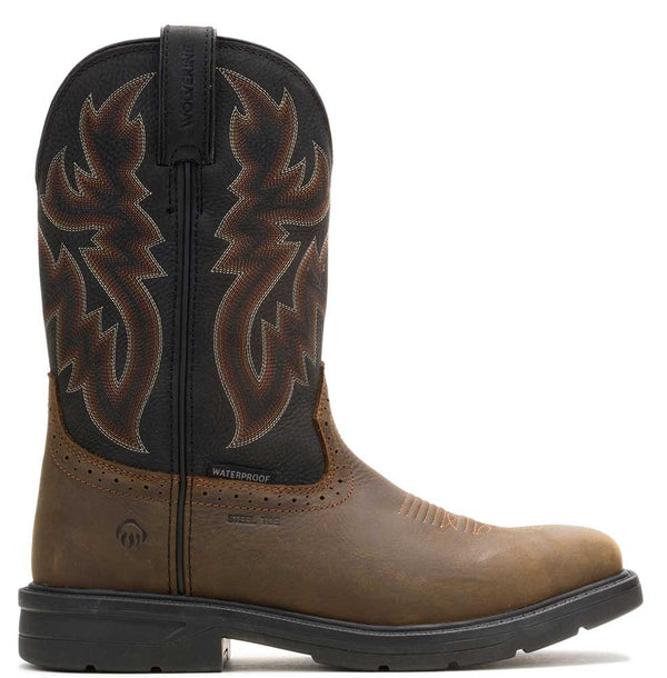 Wolverine Men's Rancher Level Steel Toe Wellington