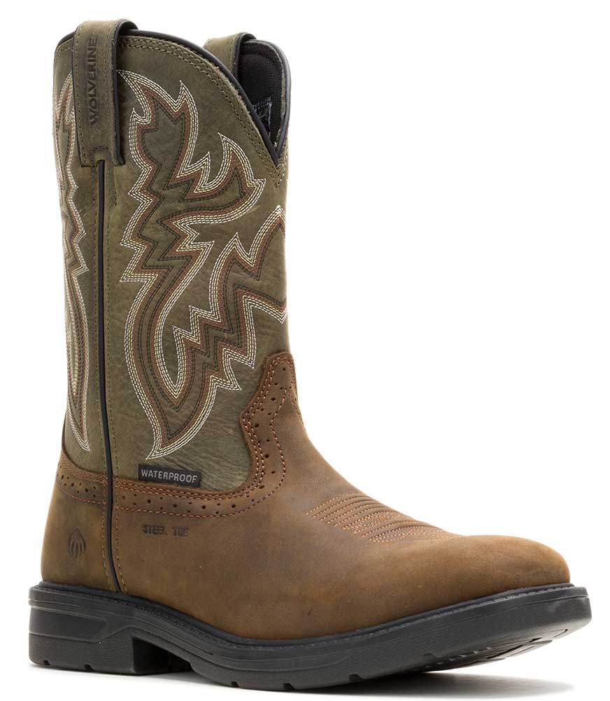 Wolverine Men's Rancher Level Steel Toe Wellington