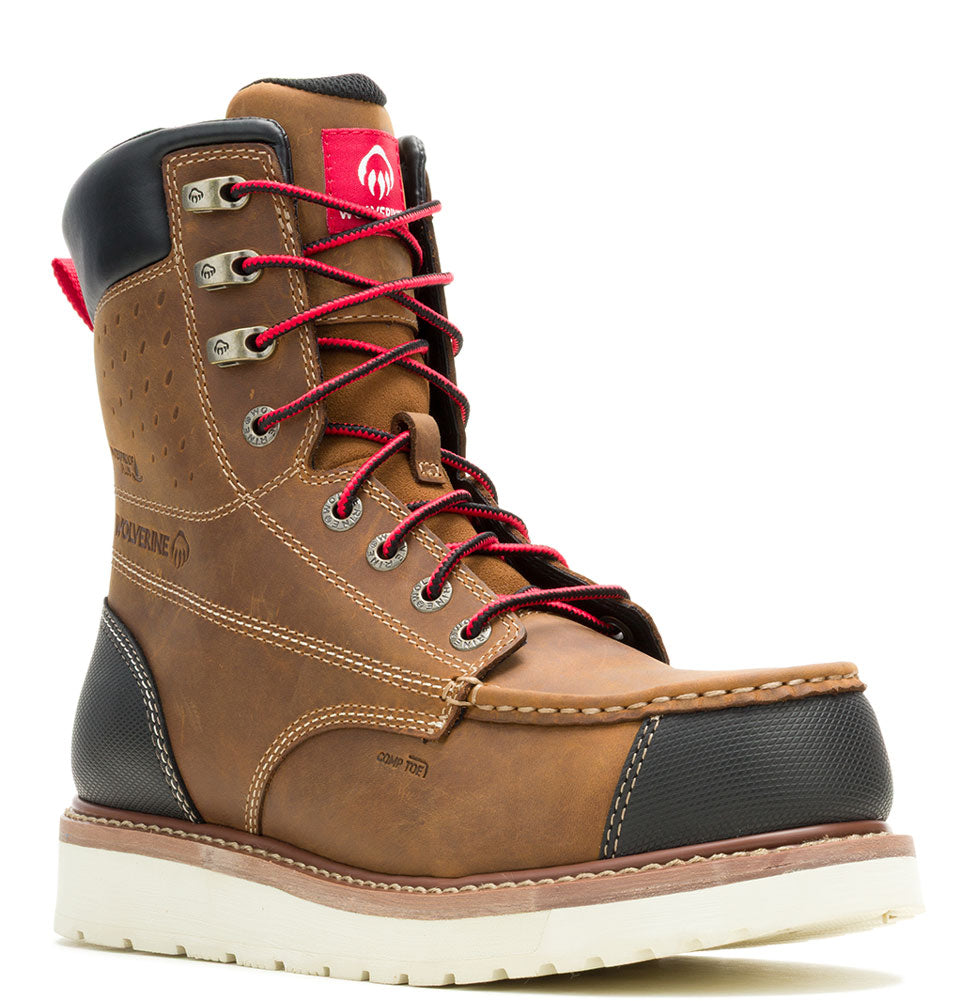 Wolverine Men's Loader II FT HyperRest 8 Inch CarbonMax Composite Toe