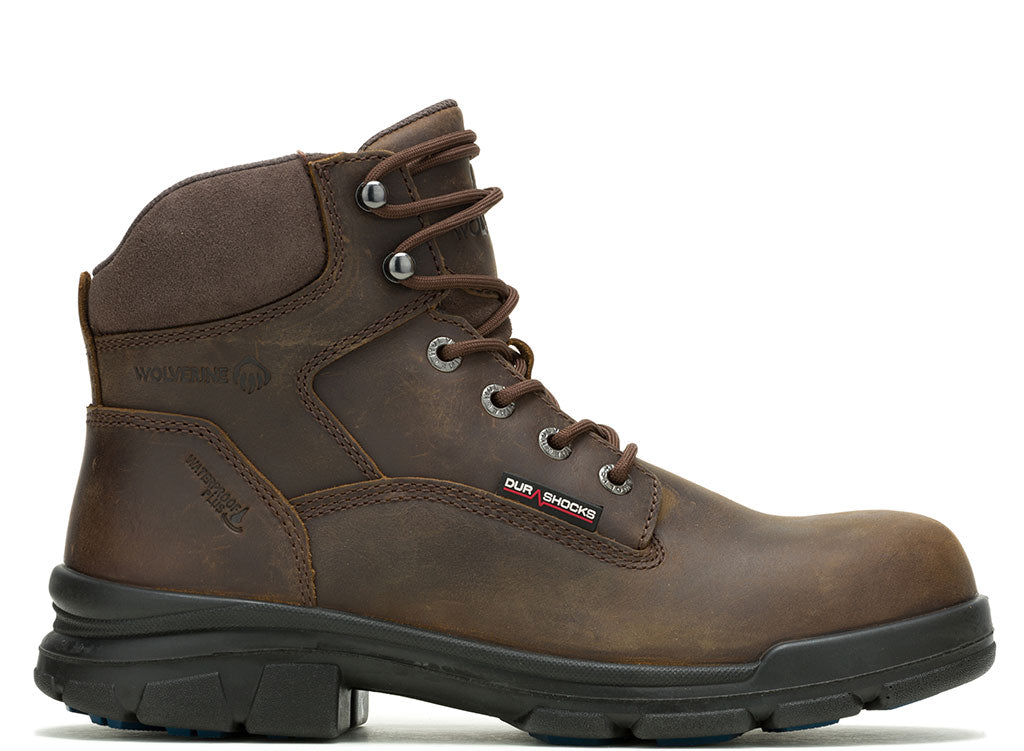 Wolverine Men's DuraShocks 6 Inch Composite Toe Waterproof Work Boot