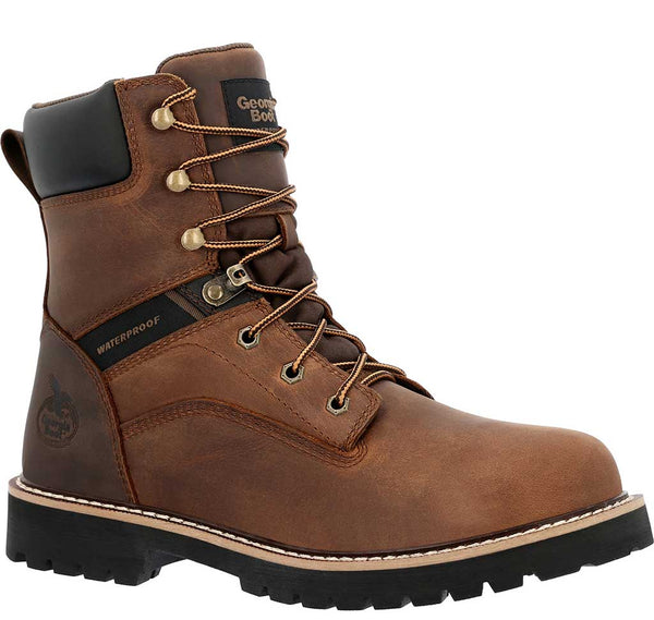 Georgia Boot Men's Core 37 Steel Toe Waterproof 8 Inch Work