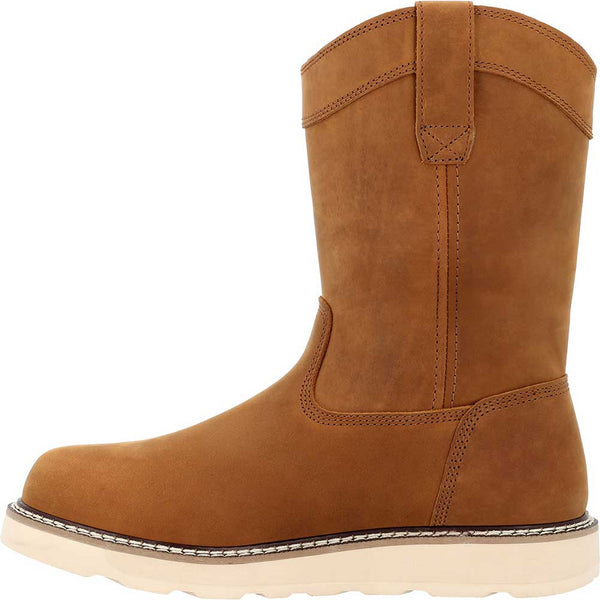 Georgia Boot Men's Core 37 Steel Toe Waterproof 10 Inch Pull On Wedge