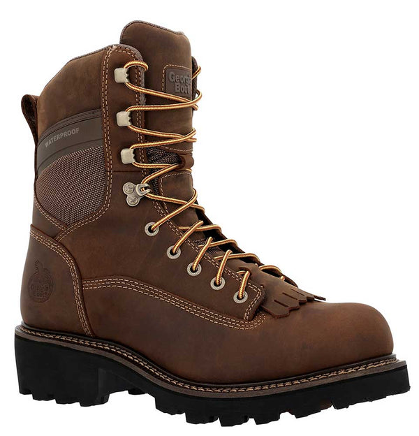 Georgia Boot Men's Core 37 Scalloped Heel Soft Toe Waterproof 9 Inch