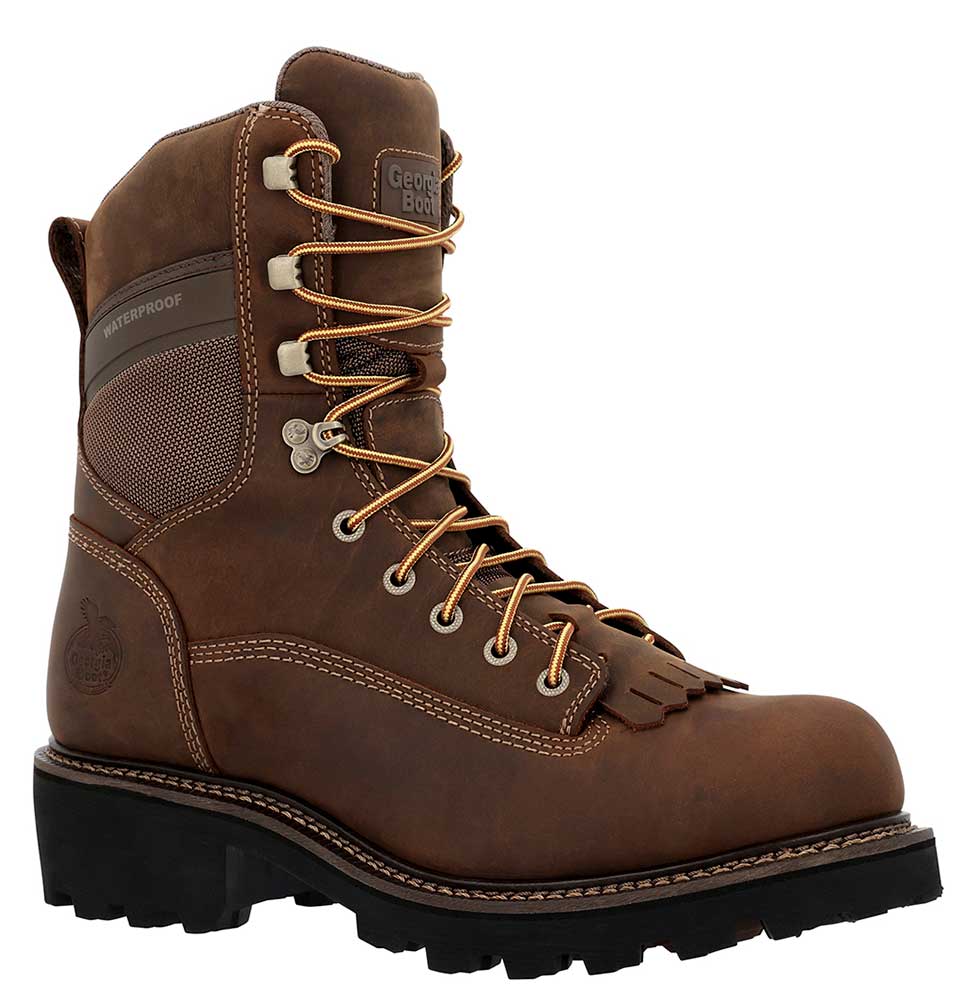 Georgia Boot Men's Core 37 Scalloped Heel Soft Toe Waterproof 9 Inch