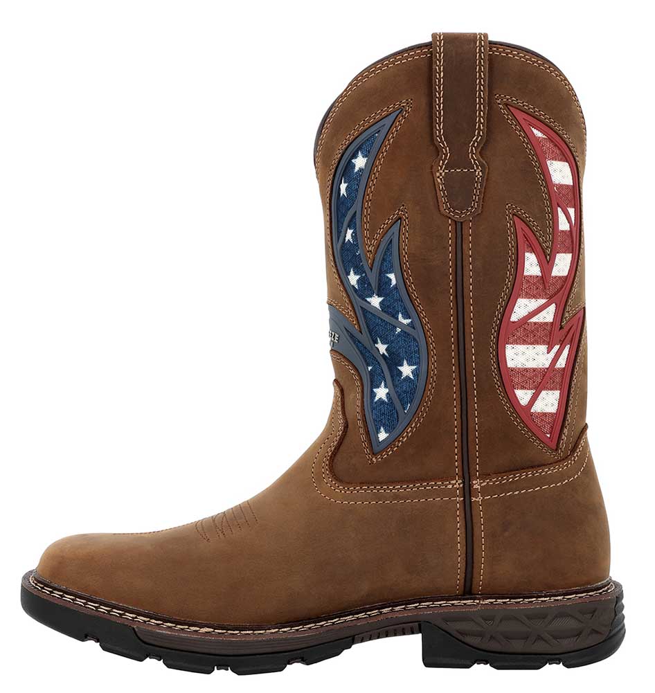Georgia Boot Men's Carbo-Tec FLX 11 Inch Patriotic Soft Toe Work Boot