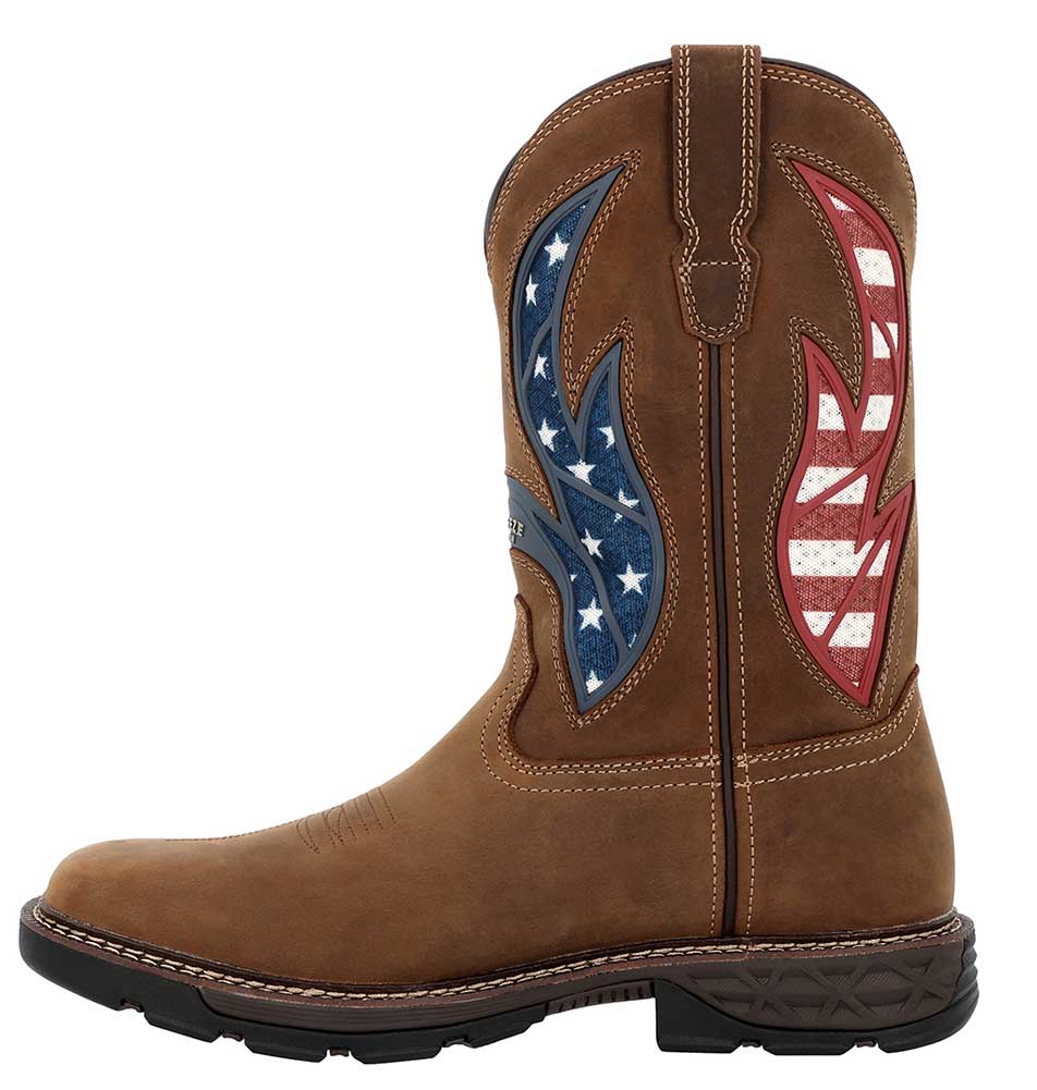 Georgia Boot Men's Carbo-Tec FLX 11 Inch Patriotic Alloy Toe Work Boot