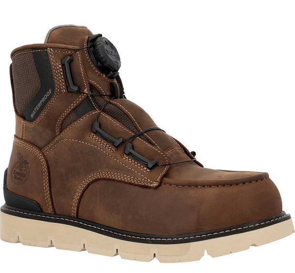 Georgia Boot Men's Carbon Flex BOA Carbon Toe Waterproof Moc Work Boot