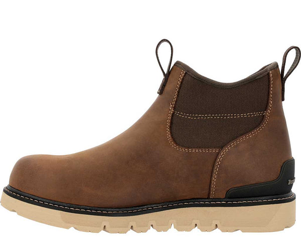 Georgia Boot Men's Carbon Flex Wedge Soft Toe Waterproof Chelsea