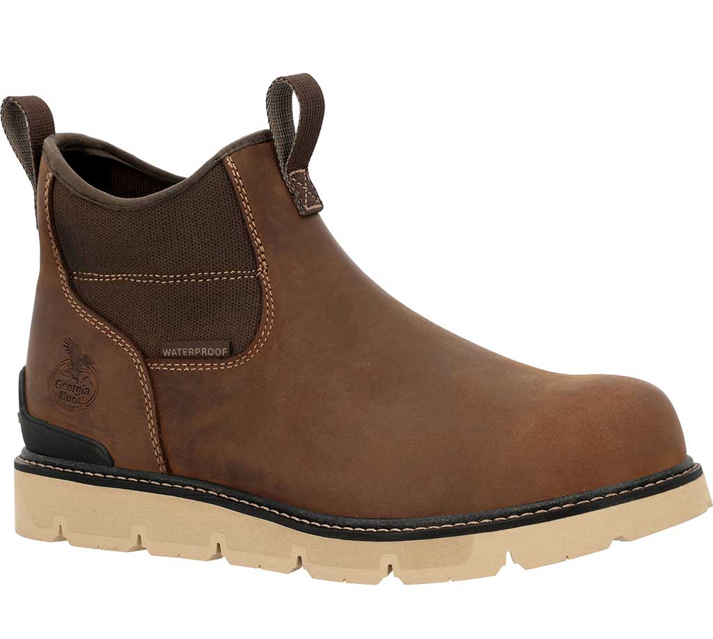 Georgia Boot Men's Carbon Flex Wedge Carbon Toe Waterproof Chelsea