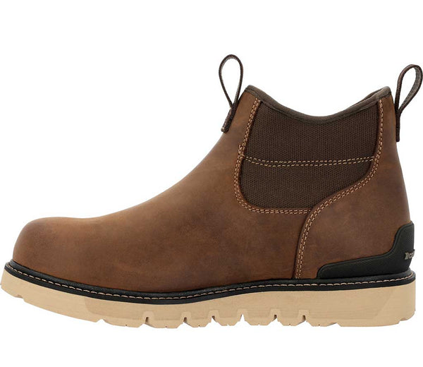 Georgia Boot Men's Carbon Flex Wedge Carbon Toe Waterproof Chelsea