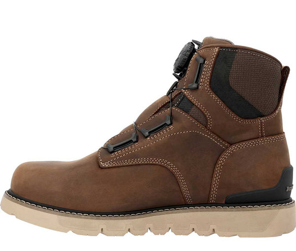 Georgia Boot Men's Carbon Flex Wedge 6 Inch BOA Soft Toe Work Boot