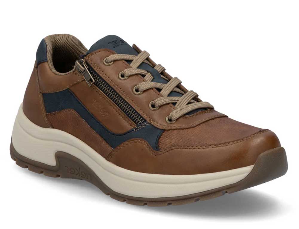 Rieker Men's Bruce 11001 Side Zip Sneakers