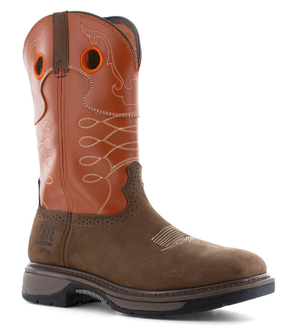 Frye Supply Men's 10 Inch Western Work Boot ST SR EH Unlined