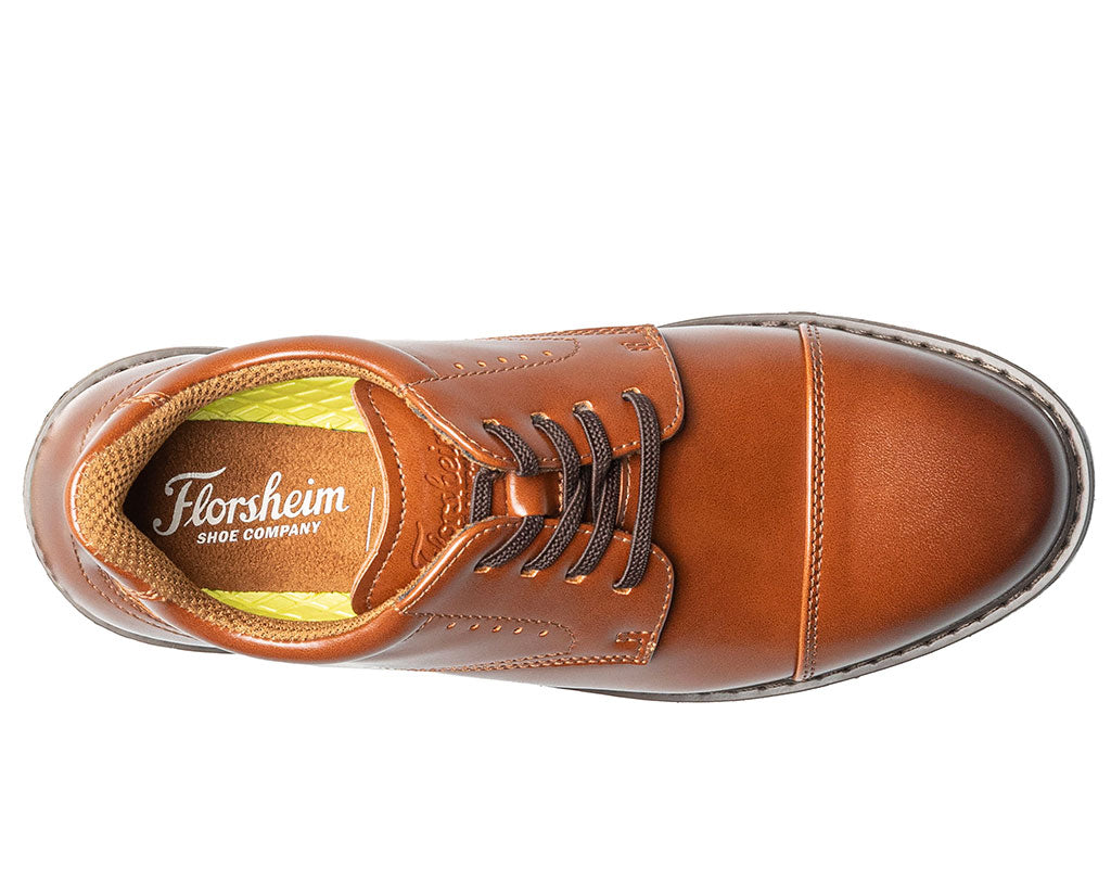 Florsheim Kids Highrise Jr. Elastic Cap Toe Hands Free Oxfords