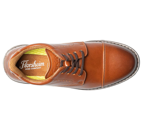 Florsheim Kids Highrise Jr. Elastic Cap Toe Hands Free Oxfords