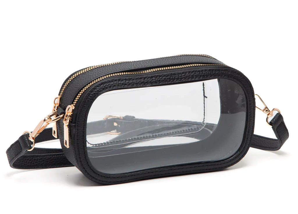 Queens Designs Stadium Clear Oval Crossbody Bags