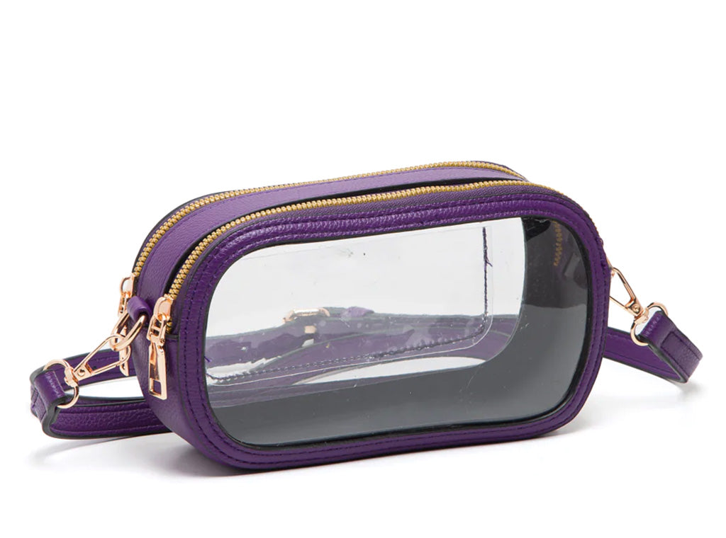 Queens Designs Stadium Clear Oval Crossbody Bags